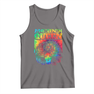 Juneteenth Afro Queen Tank Top Melanin Black Women Magic Tie Dye TS01 Deep Heather Print Your Wear