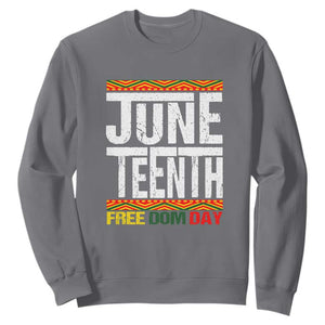 Freedom Day Sweatshirt Juneteenth Since 1865 Black History Month TS01 Charcoal Printyourwear