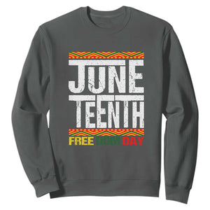 Freedom Day Sweatshirt Juneteenth Since 1865 Black History Month TS01 Dark Heather Printyourwear