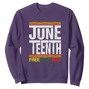 Freedom Day Sweatshirt Juneteenth Since 1865 Black History Month TS01 Purple Printyourwear