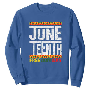 Freedom Day Sweatshirt Juneteenth Since 1865 Black History Month TS01 Royal Blue Printyourwear