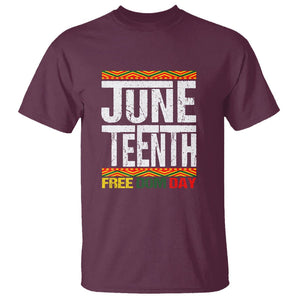 Freedom Day T Shirt Juneteenth Since 1865 Black History Month TS01 Maroon Printyourwear