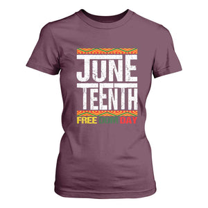 Juneteenth Freedom Day T Shirt For Women Since 1865 Black History Month TS01 Maroon Print Your Wear