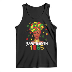 Melanin Queen Tank Top 1865 Juneteenth Celebrate African American Freedom Day TS01 Black Print Your Wear