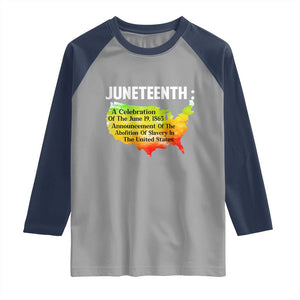 Black History Raglan Shirt With African Map Juneteenth Celebration TS01 Sport Gray Navy Print Your Wear