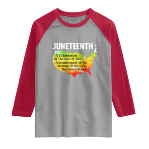 Black History Raglan Shirt With African Map Juneteenth Celebration TS01 Sport Gray Red Print Your Wear