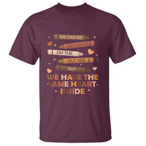 Same Heart Black History Month African American T Shirt For Teacher TS01 Maroon Printyourwear