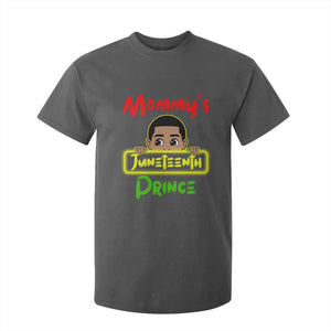 Mommy's Juneteenth Prince T Shirt For Kid Black Boy TS01 Dark Heather Print Your Wear