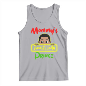 Mommy's Juneteenth Prince Tank Top Black Boy TS01 Athletic Heather Print Your Wear