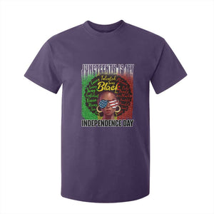 Juneteenth Is My Independence Day T Shirt For Kid For Black Queen Not July 4th TS01 Purple Print Your Wear