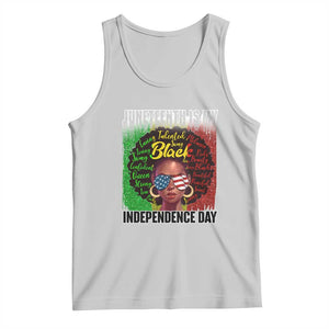 Juneteenth Is My Independence Day Tank Top For Black Queen Not July 4th TS01 Ash Print Your Wear