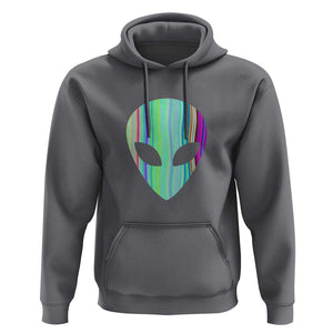 Alien Head Holographic Cute UFO Hoodie TS01 Charcoal Print Your Wear