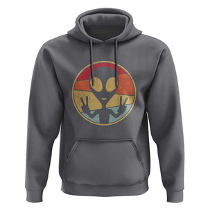 UFO Lover Funny Retro 80's Style Vintage Alien Space Gift Hoodie TS01 Charcoal Print Your Wear