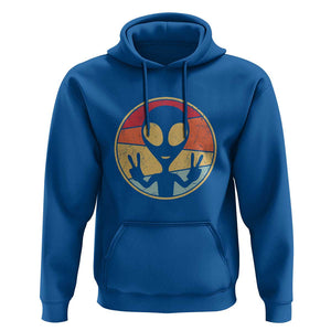 UFO Lover Funny Retro 80's Style Vintage Alien Space Gift Hoodie TS01 Royal Blue Print Your Wear