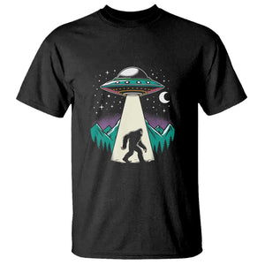 UFO Bigfoot Alien Abduction T Shirt TS01 Black Print Your Wear