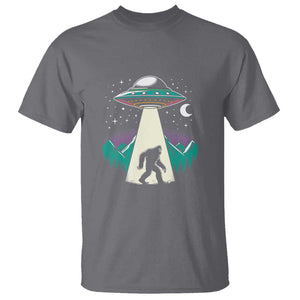 UFO Bigfoot Alien Abduction T Shirt TS01 Charcoal Print Your Wear