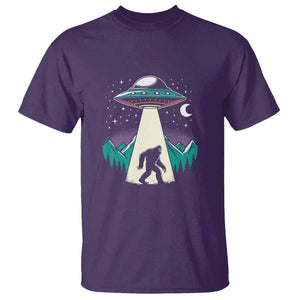 UFO Bigfoot Alien Abduction T Shirt TS01 Purple Print Your Wear