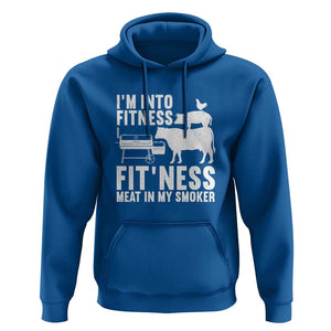 Funny BBQ Meat Smoking Art Barbeque Griller Hoodie TS01 Royal Blue Print Your Wear