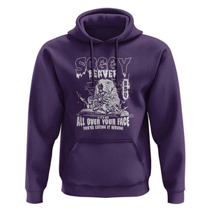 Soggy Beaver BBQ Hoodie It's Over Face The Beaver TS01 Purple Print Your Wear