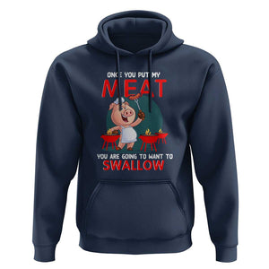 Funny BBQ Hoodie TS01 Navy Print Your Wear