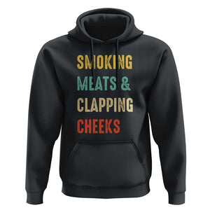 Smoking Meats And Clapping Cheeks Funny BBQ Meat Smoking Hoodie TS01 Black Print Your Wear