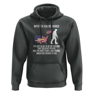 Patriotic USA Flag Hoodie Believe in God American Pride TS01 Dark Heather Print Your Wear