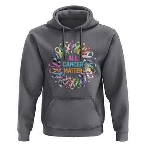 All Cancer Matters Hoodie for Health Advocacy - Support Awareness TS01 Charcoal Print Your Wear