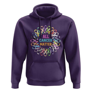 All Cancer Matters Hoodie for Health Advocacy - Support Awareness TS01 Purple Print Your Wear