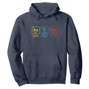 Autism Awareness Hoodie Chemical Elements Periodic Table ASD TS01 Navy Printyourwear
