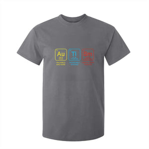 Autism Awareness T Shirt For Kid Chemical Elements Periodic Table ASD TS01 Charcoal Printyourwear