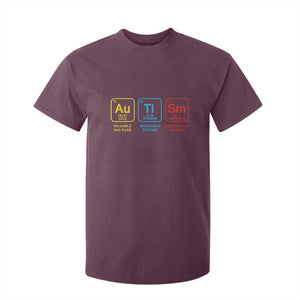 Autism Awareness T Shirt For Kid Chemical Elements Periodic Table ASD TS01 Maroon Printyourwear