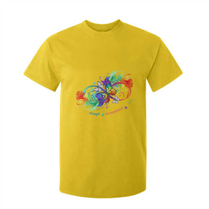 Autism Acceptance T Shirt For Kid Accept Understand Love Rainbow Infinity With Butterfly Feathers TS01 Daisy Printyourwear