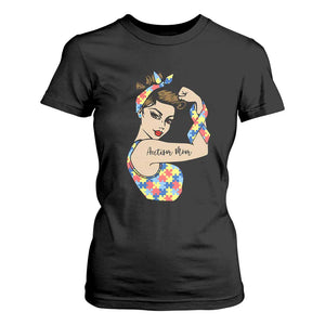 Autism Mom T Shirt For Women Strong Woman Understand Love Support TS01 Black Printyourwear