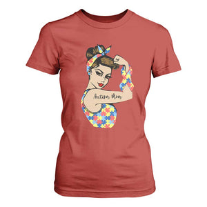 Autism Mom T Shirt For Women Strong Woman Understand Love Support TS01 Red Printyourwear