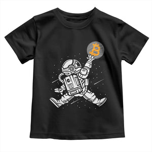 Funny Crypto Investing Toddler T Shirt Bitcoin HODL BTC Astronaut Trader TS02 Black Print Your Wear