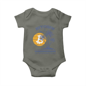 Funny Crypto Investing Baby Onesie Bitcoin My Retirement Plan TS02 Military Green Print Your Wear