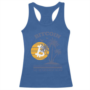 Funny Crypto Investing Racerback Tank Top Bitcoin My Retirement Plan TS02 Royal Blue Print Your Wear