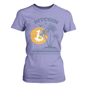 Funny Crypto Investing T Shirt For Women Bitcoin My Retirement Plan TS02 Violet Print Your Wear