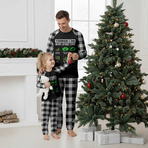 Funny Crypto Investing Plaid Pajama Set Things I Do In My Spare Time Trading TS02 White Plaid Print Your Wear