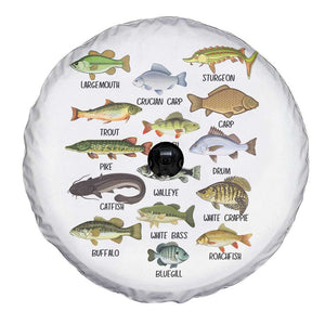 Freshwater Fish Species Spare Tire Cover Funny Fishing Types Fisherman Dad TS02 Print Your Wear