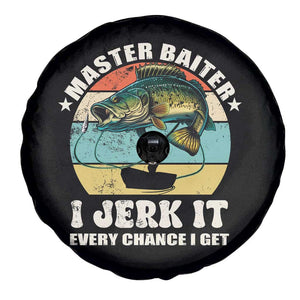 Funny Fishing Master-Baiter Spare Tire Cover Kayak Fishing Dad Grandpa Bass Fish Adult Humor TS02 Print Your Wear