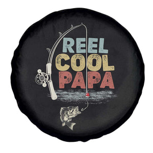 Fishing Dad Spare Tire Cover Reel Cool Papa Retro Vintage TS02 Print Your Wear