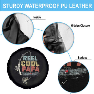 Fishing Dad Spare Tire Cover Reel Cool Papa Retro Vintage TS02 Print Your Wear