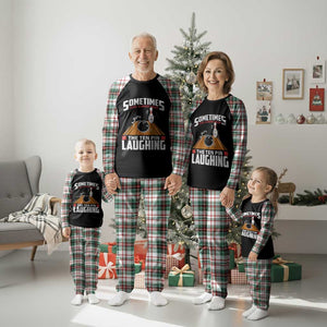 Funny Bowling Plaid Pajama Set Hear The Ten Pin Laughing Bowler TS02 Christmas Plaid Print Your Wear
