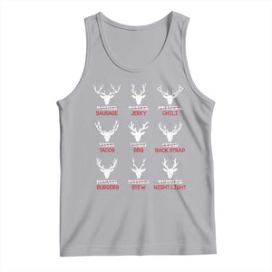 Funny Deer Hunting Tank Top Hunter of All Santa's Reindeer TS02 Athletic Heather Print Your Wear