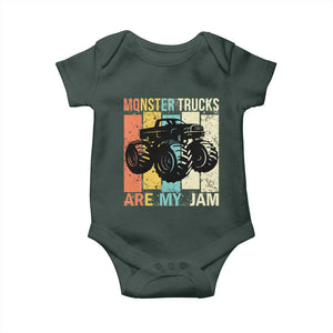 Monster Trucks Are My Jam Baby Onesie Vintage Retro TS02 Print Your Wear