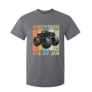 Monster Trucks Are My Jam T Shirt For Kid Vintage Retro TS02 Charcoal Print Your Wear