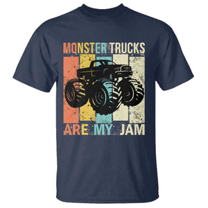Monster Trucks Are My Jam T Shirt Vintage Retro TS02 Navy Print Your Wear