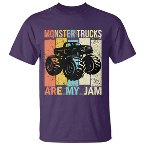 Monster Trucks Are My Jam T Shirt Vintage Retro TS02 Purple Print Your Wear
