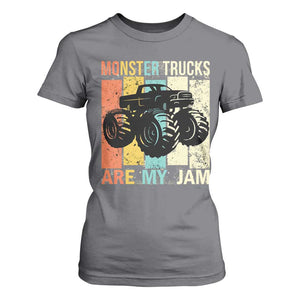 Monster Trucks Are My Jam T Shirt For Women Vintage Retro TS02 Charcoal Print Your Wear